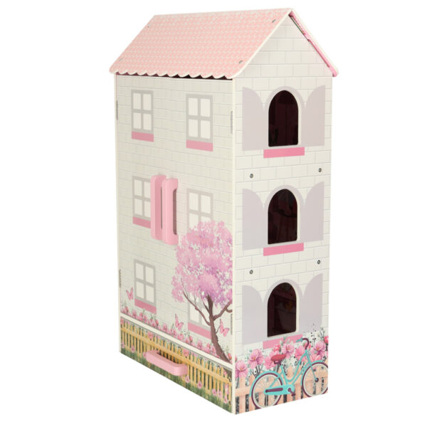 Domek dla lalek drewniany Lulilo Papilio rozowy 80cm