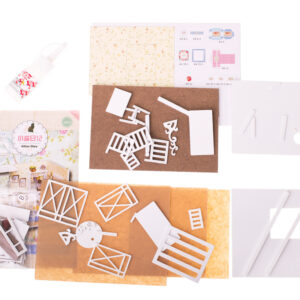 Domek dla lalek drewniany retro model DIY