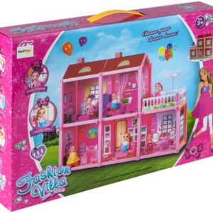 Domek dla lalek duza Villa z laleczka do montazu