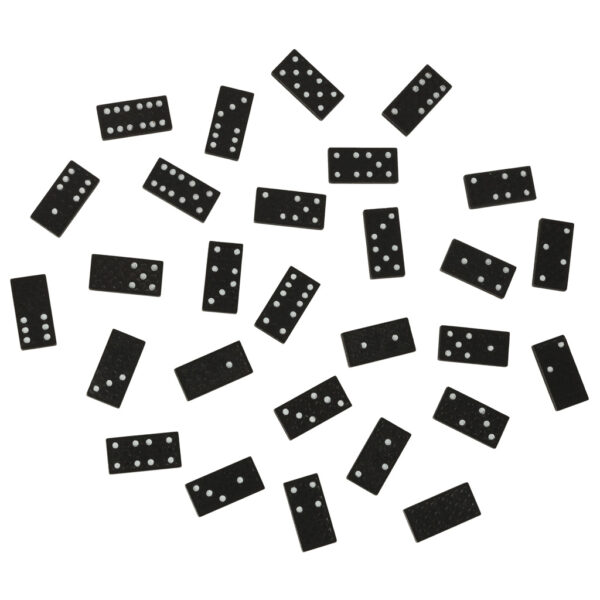 Domino drewniane klocki gra rodzinna pudelko