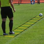 Drabinka koordynacyjna gimnastyczna treningowa do cwiczen zolta