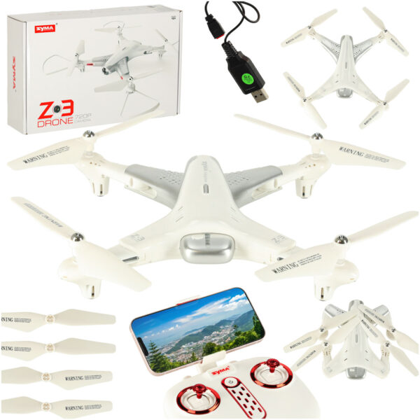 Dron RC SYMA Z3 kamera HD 2 4GHz bialy Dron RC SYMA Z3 kamera HD 2 4GHz bialy