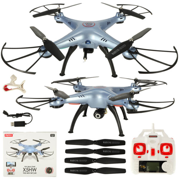 Dron RC Syma X5HW 2 4GHz Kamera Wi Fi niebieski Dron RC Syma X5HW 2 4GHz Kamera Wi Fi niebieski