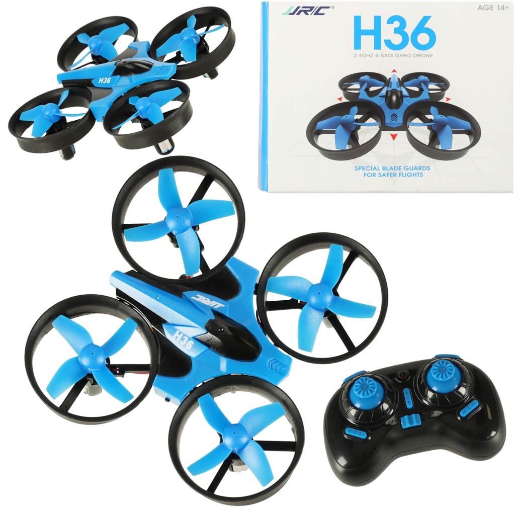 Dron na pilota zdalnie sterowany RC JJRC H36 mini 2 4GHz 4CH 6 axis niebieski