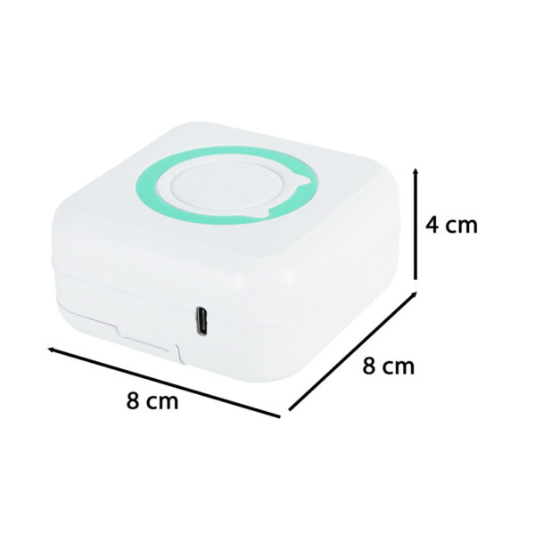Mini tepelná tlačiareň pre fotografie štítky USB Square kábel