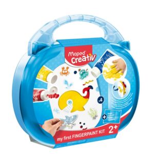 Farby do malowania palcami w walizce Creative