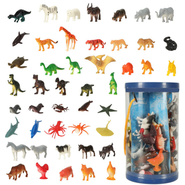 Figurki zwierzeta morskie dzikie zagrodowe dinozaury zestaw mix 48sztuk Figurki zwierzeta morskie dzikie zagrodowe dinozaury zestaw mix 48sztuk