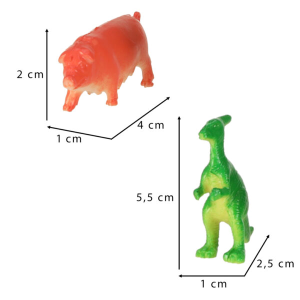 Figurki zwierzeta morskie dzikie zagrodowe dinozaury zestaw mix 48sztuk