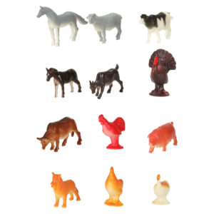 Figurki zwierzeta morskie dzikie zagrodowe dinozaury zestaw mix 48sztuk