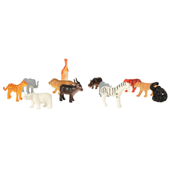 Figurki zwierzeta morskie dzikie zagrodowe dinozaury zestaw mix 48sztuk