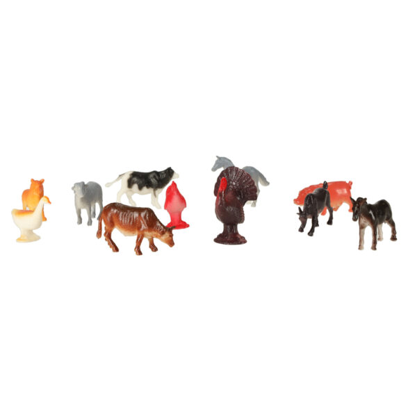 Figurki zwierzeta morskie dzikie zagrodowe dinozaury zestaw mix 48sztuk
