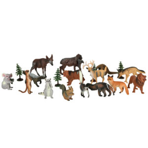 Figurki zwierzeta zoo zestaw 19 el