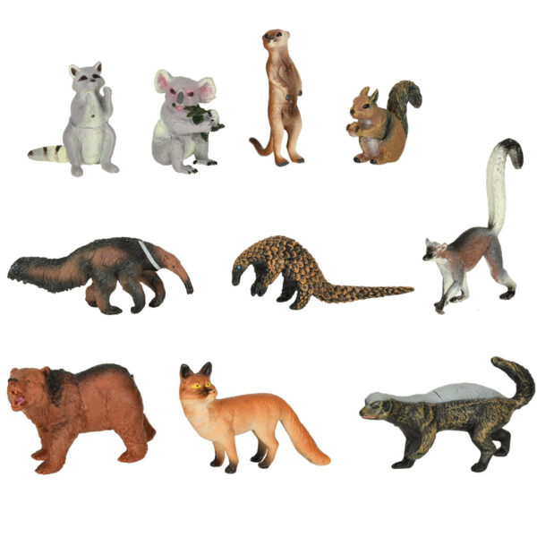 Figurki zwierzeta zoo zestaw 19 el
