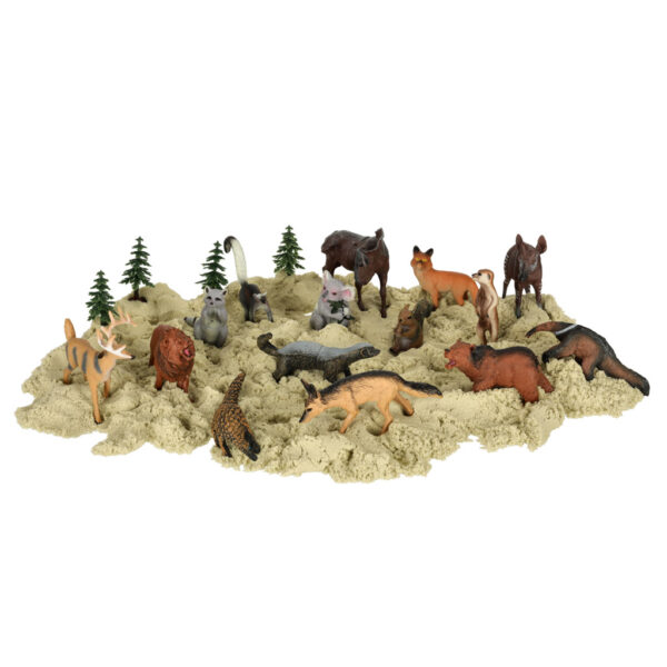 Figurki zwierzeta zoo zestaw 19 el