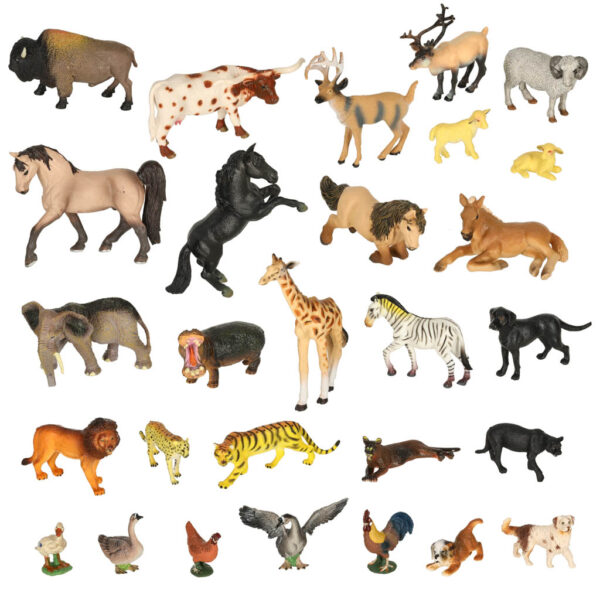 Figurki zwierzeta zoo zestaw 28 el Figurki zwierzeta zoo zestaw 28 el
