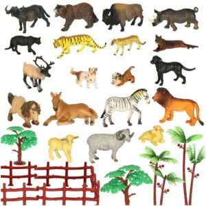 Figurki zwierzeta zoo zestaw 31 el