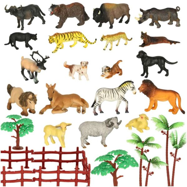 Figurki zwierzeta zoo zestaw 31 el Figurki zwierzeta zoo zestaw 31 el
