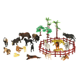 Figurki zwierzeta zoo zestaw 31 el