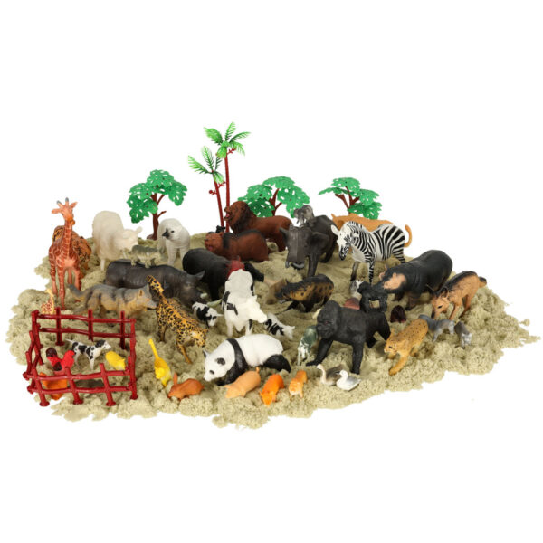 Figurki zwierzeta zoo zestaw 59 el