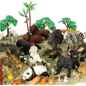 Figurki zwierzeta zoo zestaw 59 el