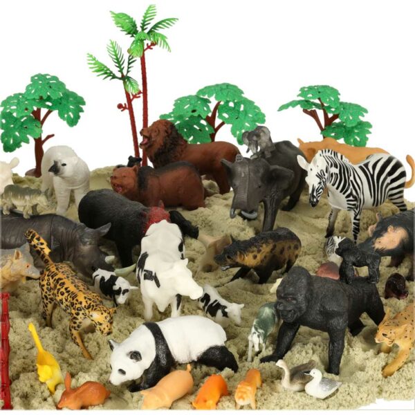 Figurki zwierzeta zoo zestaw 59 el