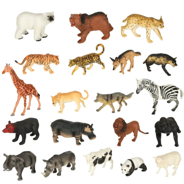 Figurki zwierzeta zoo zestaw 59 el