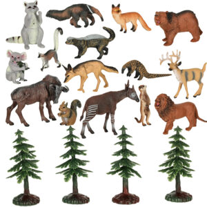 Figurki zwierzeta zoo zestaw do zabawy 19 el