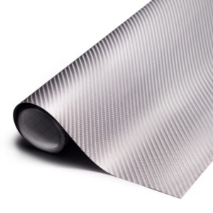 Folia rolka Carbon 4D srebrna 1 52x30m