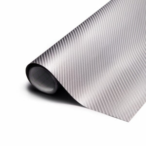 Folia rolka Carbon 4D srebrna 1 52x30m