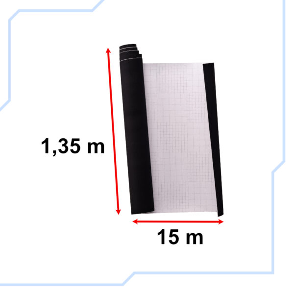 KX10167 Folia rolka matowa gładka czarna 1,52x28m