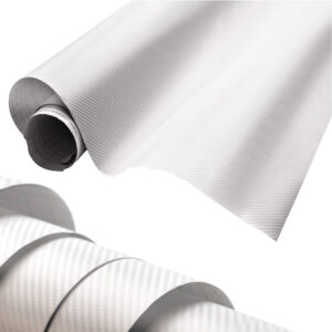 Folia rolka carbon 3D biala 1 27x28m