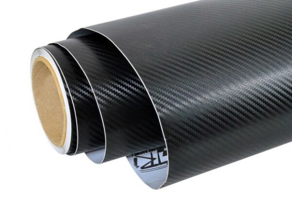 Folia rolka carbon 3D czarna 1 52x30m