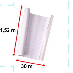 Folia rolka carbon 4D biala 1 52x30m