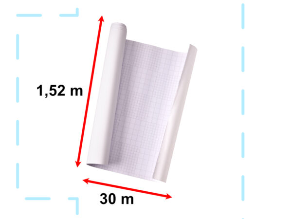 Folia rolka carbon 4D biala 1 52x30m