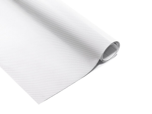 Folia rolka carbon 4D biała 1,52x30m Folia rolka carbon 4D biała 1,52x30m