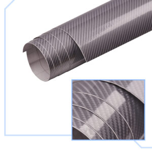 Folia rolka carbon 5D srebrna 1 52x18m