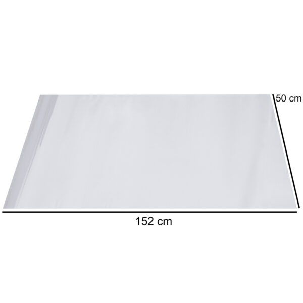 Folia rolka lustrzana lustro chrom srebrna 1 52x18m