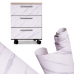 Folia rolka samoprzylepna okleina tapeta bialy marmur jazz 1 22x50m