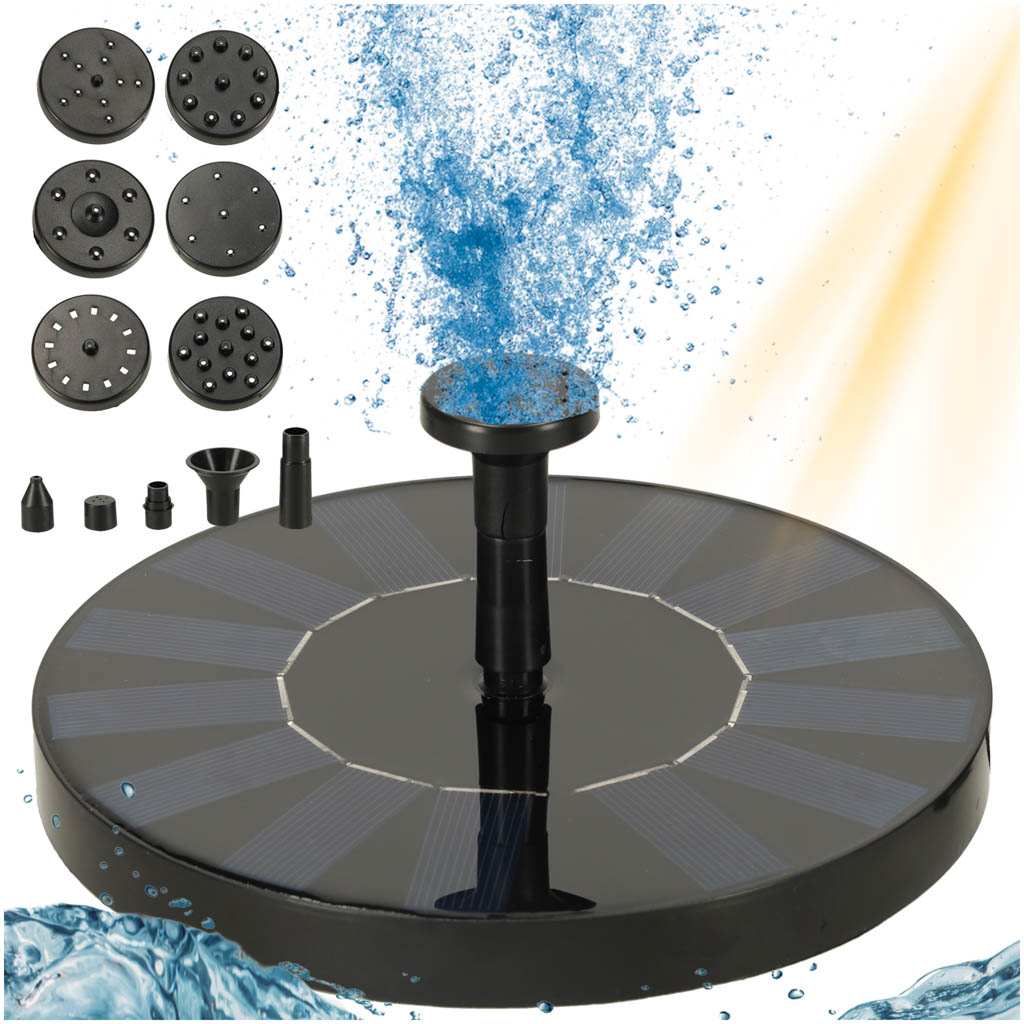 Fontanna solarna ogrodowa plywajaca 16cm