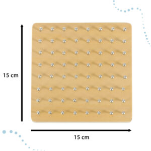 Geoboard geoplan drewniana ukladanka tworzenie ksztaltow z gumek