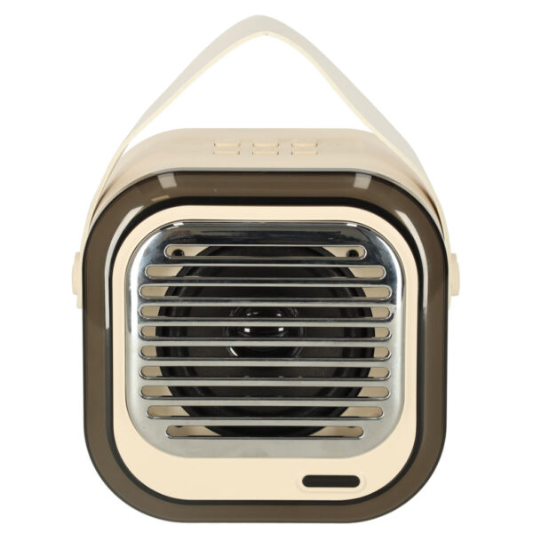 Glosnik do karaoke USB Bluetooth kremowy