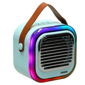 Glosnik do karaoke USB Bluetooth niebieski
