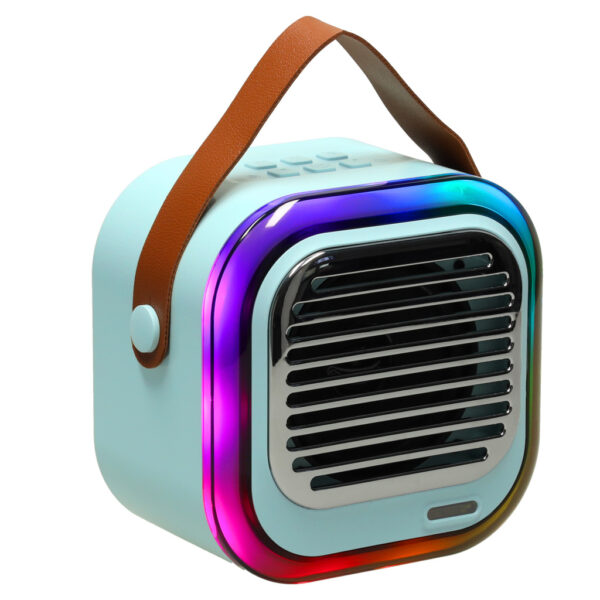 Glosnik do karaoke USB Bluetooth niebieski