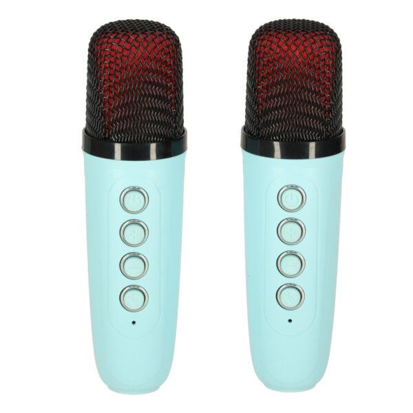 Glosnik do karaoke USB Bluetooth niebieski