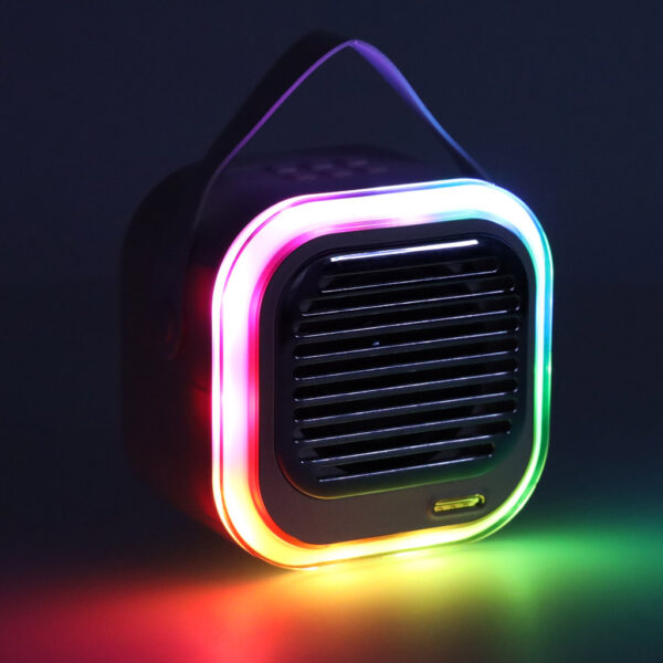 Glosnik do karaoke USB Bluetooth niebieski