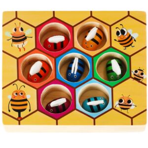 Gra edukacyjna plaster miodu pszczolki montessori