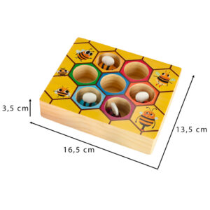 Gra edukacyjna plaster miodu pszczolki montessori