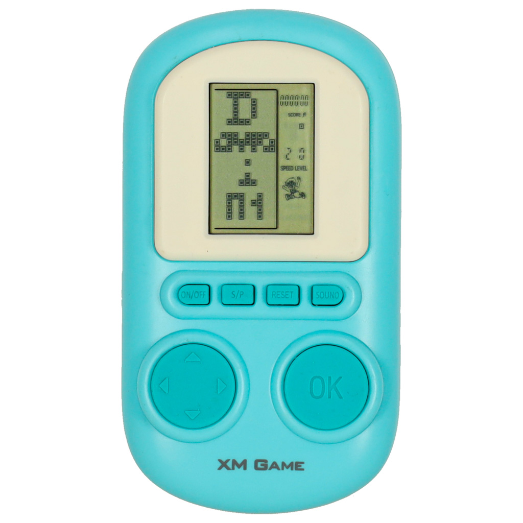 Gra elektroniczna zrecznosciowa konsola przenosna niebieski