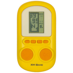 Gra elektroniczna zrecznosciowa konsola przenosna zolty