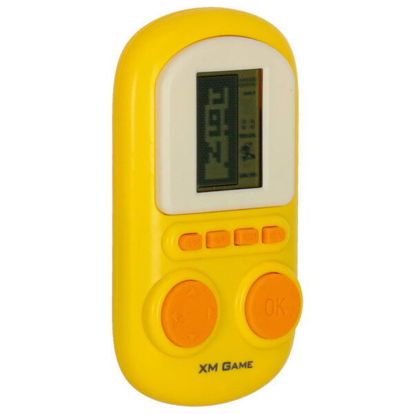 Gra elektroniczna zrecznosciowa konsola przenosna zolty